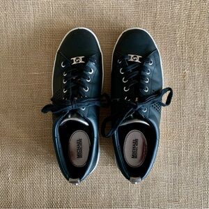 MICHAEL KORS MMK Poppy Leather Trainer Sneakers Lace-up Closure Size 8